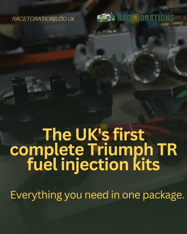 We're proud to be the UK's first to offer complete EFI solutions for Triumph TR models!⁠
⁠
Unlike competitors who only supply individual components, our comprehensive kits include everything you need for a successful installation. Each part is designed to work together, with many components designed and manufactured in-house for perfect fitment.⁠
⁠
Why piece together an EFI system when you can get a complete, proven solution? Check out our range today!